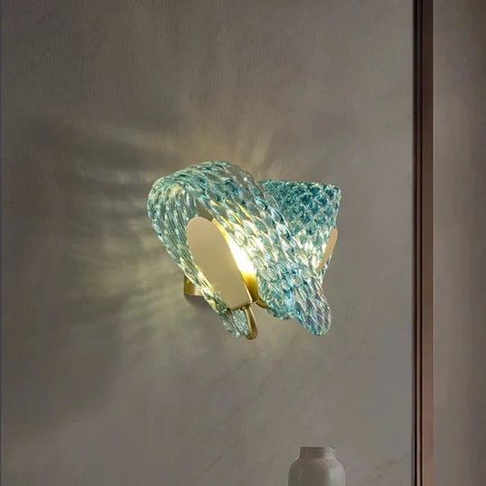 Aria’s Modern Glass Wall Lamp - Creative Light Luxury For Your Corridor And Tv Background Wall Lamp