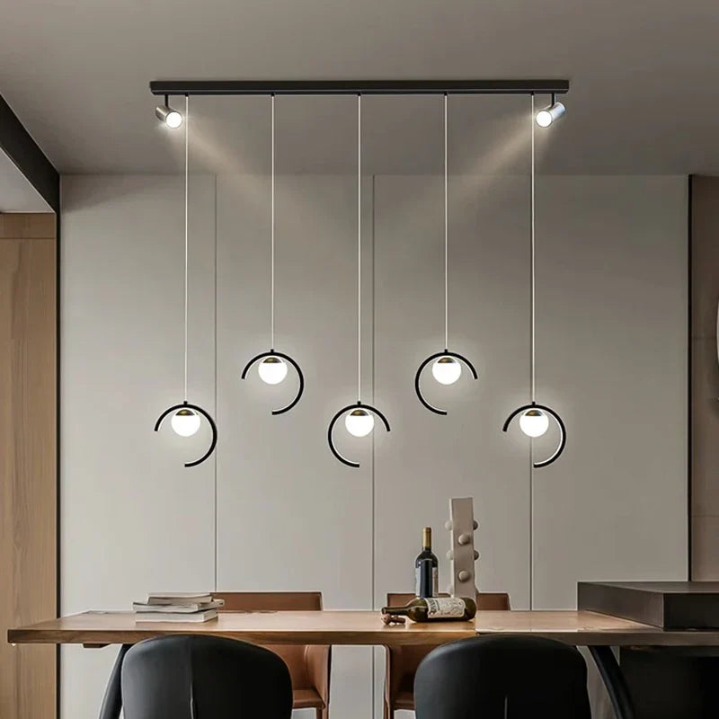 Sleek Modern Chandeliers For Dining Rooms - Stylish Pendant Lighting Fixtures Indoor Decor Lights