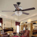 52 Inch Crystal Ceiling Fan With Lights Chrome Chandelier Remote Control Reversible Wood Blades For