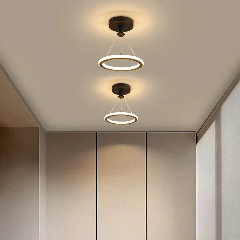 Aisle Entrance Way Corridor Led Ceiling Light - Modern Nordic Round Bistro Lamp Ideal For Indoor