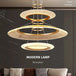 Modern Led Screw Ceiling Chandeliers - Luxury Ring Pendant Lights For High - End Living And Dining