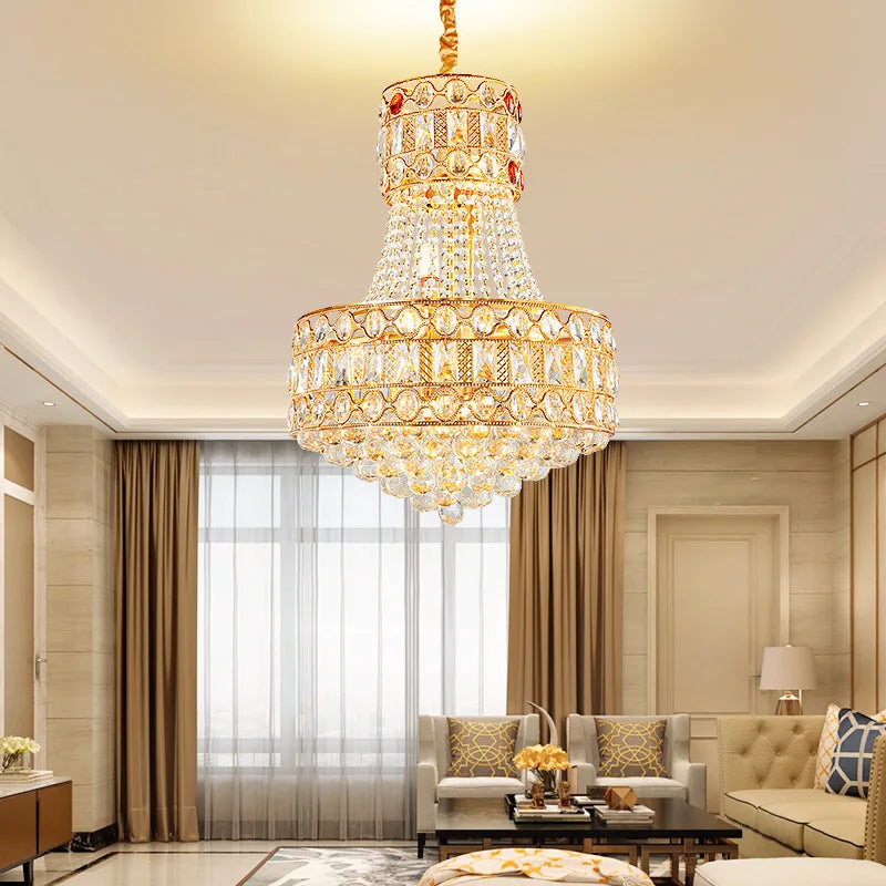 Modern Living Room Chandelier - Light Luxury Crystal Elegance For Dining Rooms Hotels Villas And