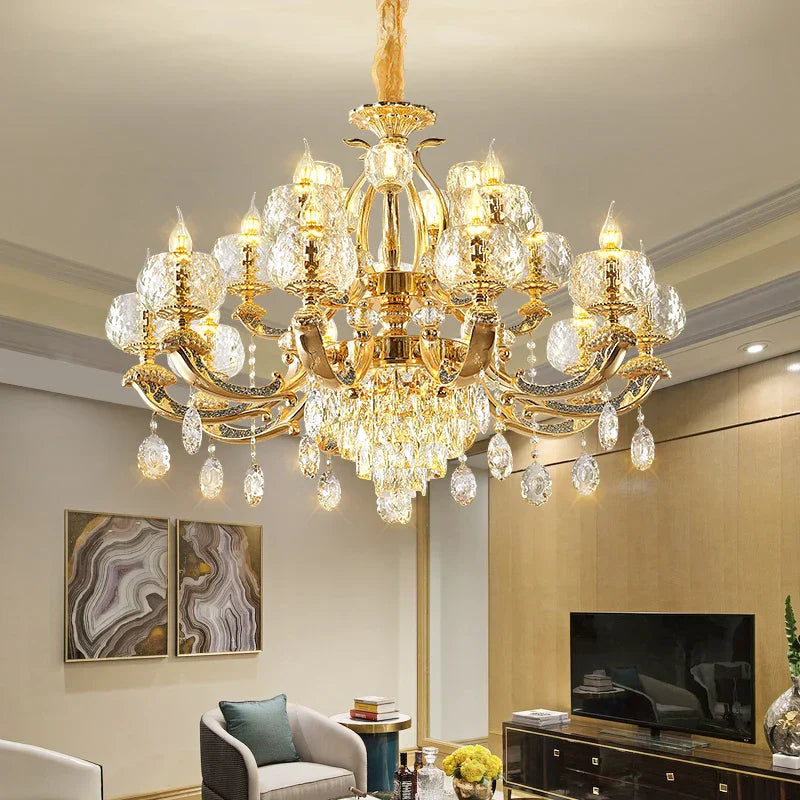 European Modern Simple Chandelier - Luxury Lighting For Home Villa Hotel And Duplex Architectural