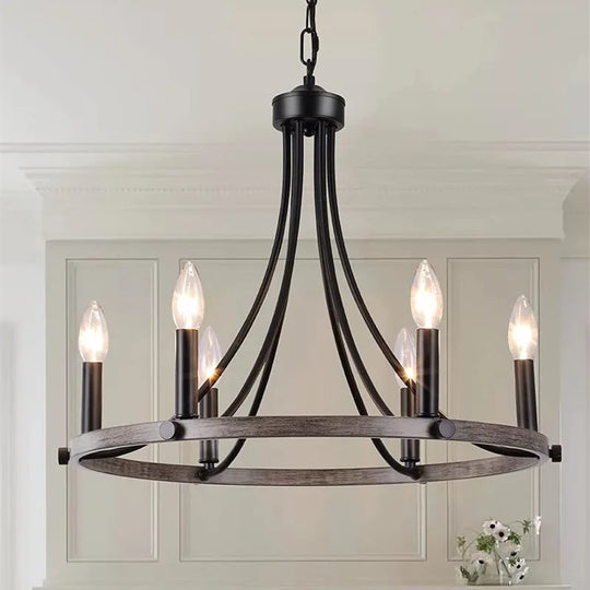 Ivy’s American Wrought Iron Chandelier Ceiling Light