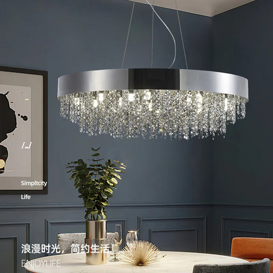 Elegant Light Luxury Crystal Chandelier - Modern Italian Creative Design For Living Rooms Bedrooms