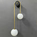 Elegant Modern Wall Lamp With Glass Ball Lampshade - Led Gold Luminaire Ideal For Home Decor Living