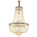 Elegant Crystal Chandelier For Duplex Buildings - A Modern Luxury Fixture Living Rooms Dining