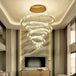 Modern Luxury Crystal Chandeliers - Golden Chandelier Lighting For Living Rooms Stairs And Duplex