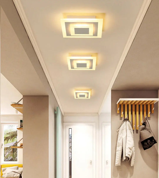 Elegant Led Acrylic Ceiling Light - Dimmable Lighting Fixture For Living Room Bedroom And More