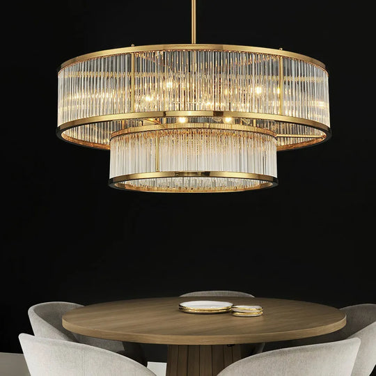 Luxurious Plate Gold Led E14 Chandelier - Elevate Your Living Room With Pendant Lighting Chandelier