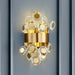 Eliana - New Modern Wall Sconce Lighting For Bedroom Brushed Gold Crystal Lamps Home Decoration Led