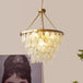 Elegant Round Water Drop Golden Chandelier - A Postmodern Light Luxury Fixture For Living Rooms