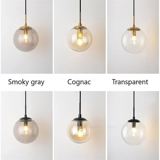 Nordic Modern Vintage Wall Lamps - Led Glass Ball Mirror Beside Bedroom Light For Living Room