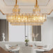 Luxury Gold Led Crystal Pendant Lights - Artistic Ceiling Decor For Maison - Inspired Living Spaces