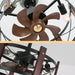 Modern Retro Ceiling Fan Light American Industrial Vintage Lamp 110V 260V Dining Room Bedroom