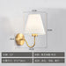 American Fabric Wall Lamp - Led Sconces With Cloth Lampshade For Bedroom Living Room Staircases And