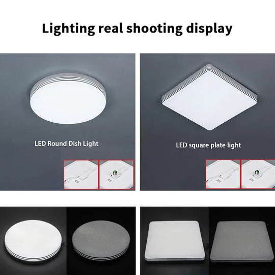 Ultra - Thin Led Ceiling Lamp - Modern Creative Lighting For Living Room Bedroom And Kitchen