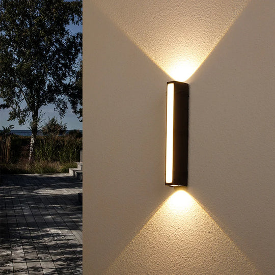 Versatile Up Down Led Wall Lamp - Waterproof Modern Design For Garden Street Corridor And Stairs