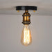 Vintage Industrial Glass And Copper Led Ceiling Light - Stylish Illumination For Aisle Corridor