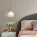 Elegant French Pastoral Pearl Shell Chandelier - A Modern Minimalist Fixture For Master Bedrooms