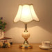 European - Style Glass Desk Lamp - Nordic Bedroom Bedside With Modern Retro Wrought Iron Design