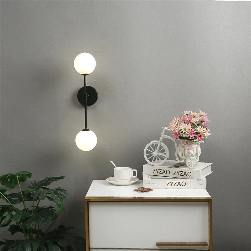 Post - Modern Wall Lamps - Led Golden Glass Light With G9 Bulb For Nordic Creative Bedroom Living