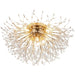 Nordic Dandelion Led Chandelier Ceiling Lamp - Sparkling Ball And Snowflake Lights Perfect For