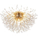 Nordic Dandelion Led Chandelier Ceiling Lamp - Sparkling Ball And Snowflake Lights Perfect For