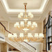 European Style Duplex Building Chandelier - Simple Elegance For Large Living Rooms Hallways And