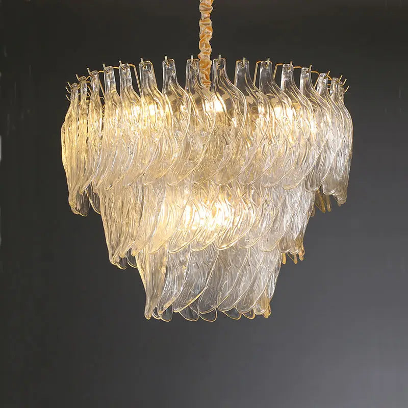 New Design Modern Style Golden Chandelier - Creative Artistry In Handmade Glass For Versatile