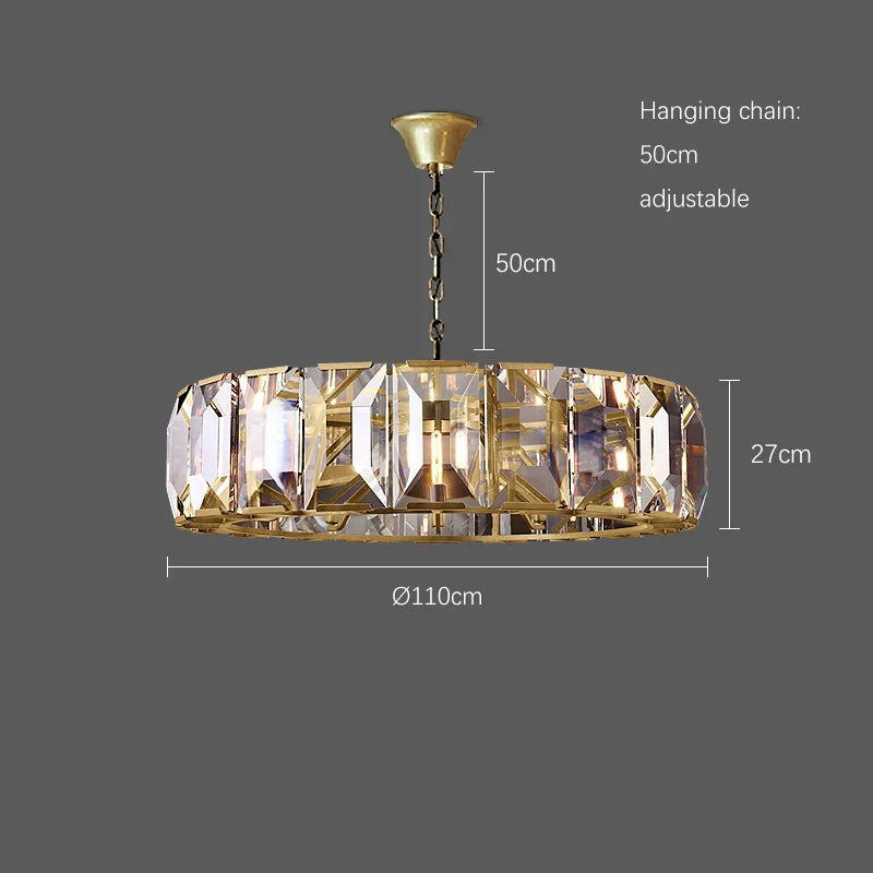 Timeless Classic American Led Crystal Chandelier - Available In Gold Silver And Black Finishes