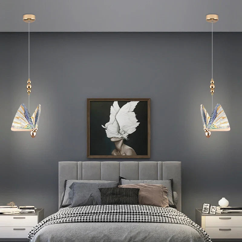 Nordic Led Butterfly Pendant Lamps - Elegance For Your Bedroom And Living Space Lights