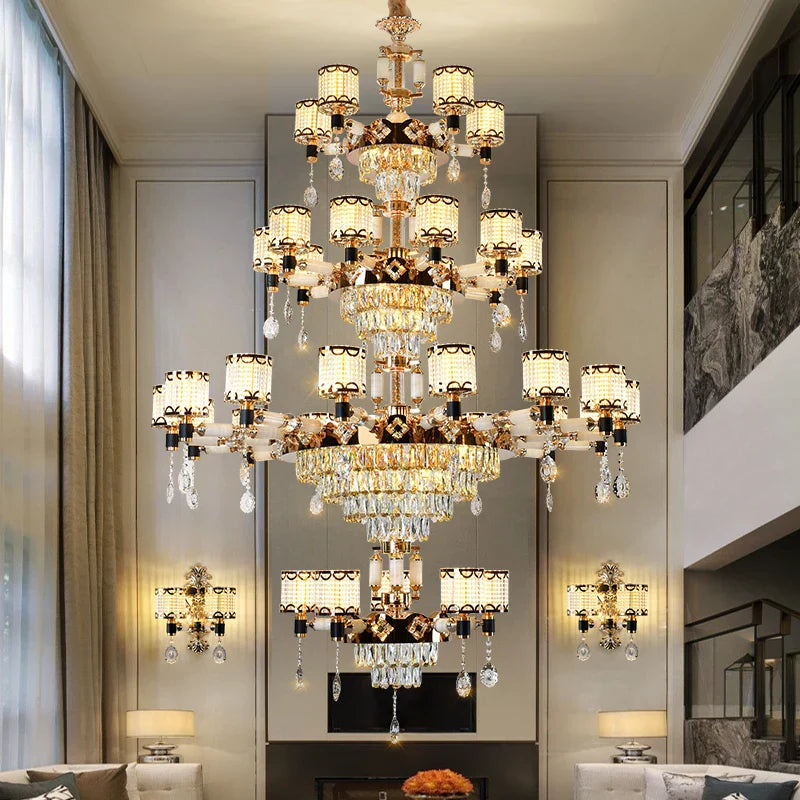 Exquisite Crystal Pendant Chandelier - A Luxurious And Romantic Lighting Fixture For Your Living