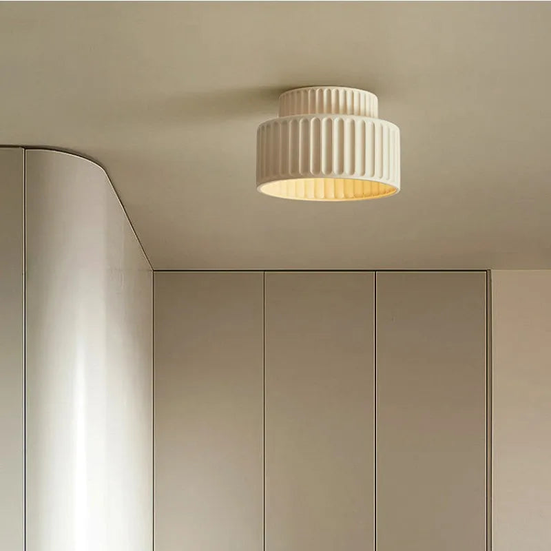 Nordic Creamy Wabi - Sabi Style Led Ceiling Lights - Illuminate Your Corridor And Bedroom With