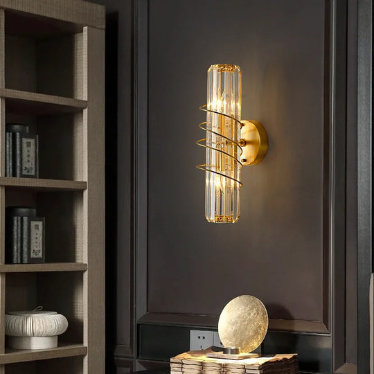 Ella’s Nordic Minimalist Crystal Wall Lamp - Stylish Lighting For Your Tv Background And Aisle