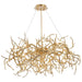 Modern Luxury Chandelier Lighting - Led Gold Branch For Living Rooms Dining And Home Decor With