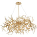 Modern Luxury Chandelier Lighting - Led Gold Branch For Living Rooms Dining And Home Decor With