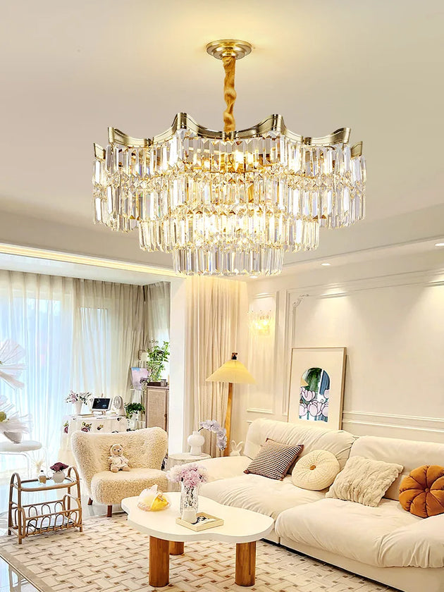 Exquisite Crystal Chandelier For Living Rooms Bedrooms And More - Modern French Light Luxury Design