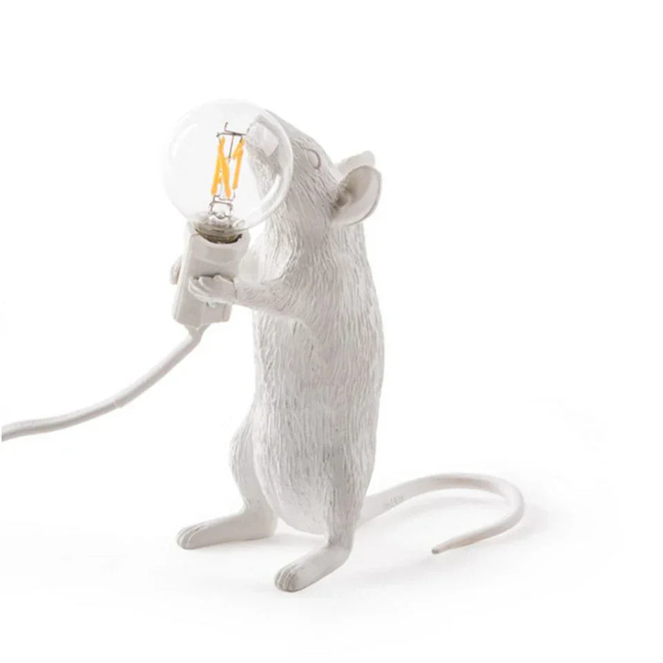 Modern Led Animal Table Lights - Whimsical Rat Cat Squirrel And Mouse Night Lamps Lamp