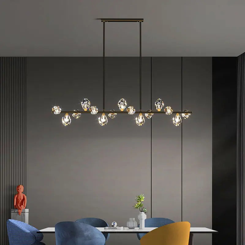 Exquisite Crystal Pendant Lights - Elegant Indoor Lighting For Dining Rooms And Salons