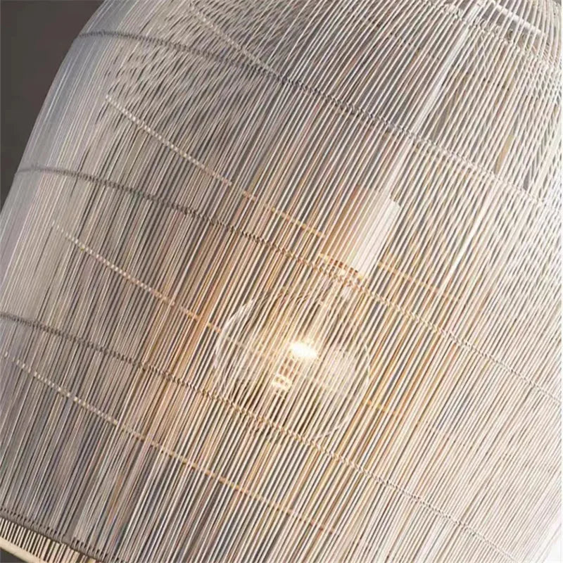 Wabi Sabi Rattan Pendant Light - Handcrafted Elegance For Your Dining Room Bedroom Or Bar Area