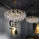 Elegant Long Gold K9 Crystal Chandelier - Ideal For Kitchen Dining Room Bedroom And Living Ceiling