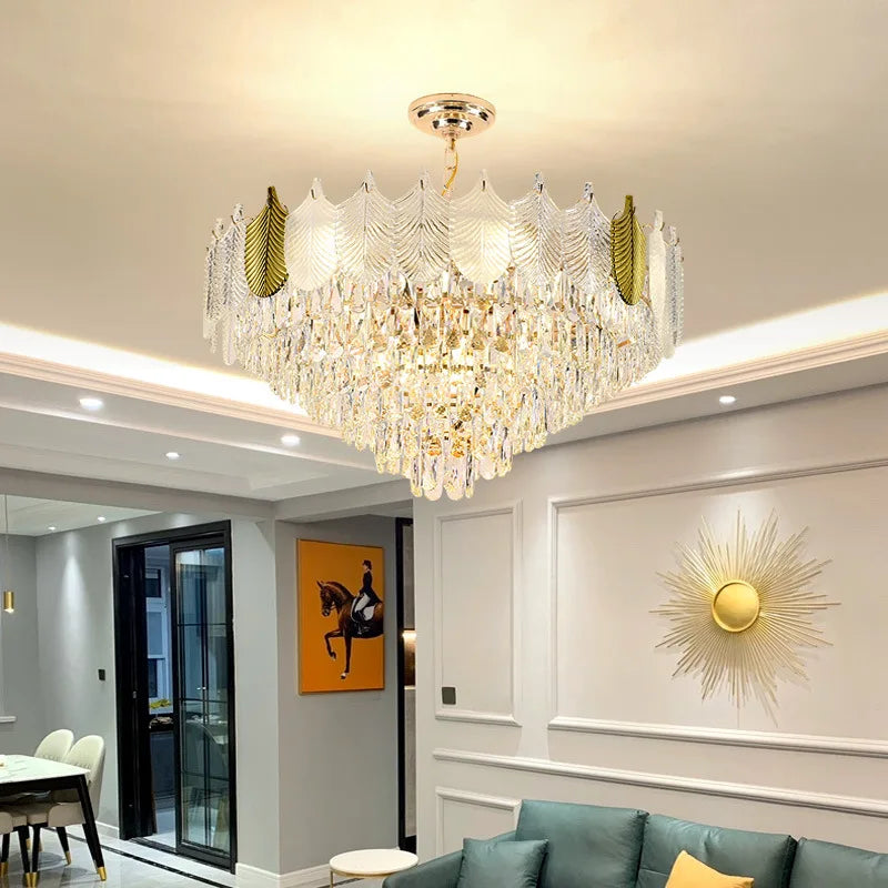 Light Luxury Crystal Chandelier - Elegance For Living Dining And Bedroom Illumination Chandelier