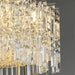 Elegant Modern Crystal Chrome Chandelier - A Luxury Glossy Fixture For Living Rooms Bedrooms And