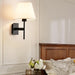 Modern Simple Bedroom Fabric Wall Lamp - Led Light For Corridor Aisle Study Bedside Fixtures Sconce