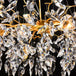 Modern Led Leaf Crystal Ceiling Chandeliers - Elegance For Living Dining And Bedrooms Chandelier