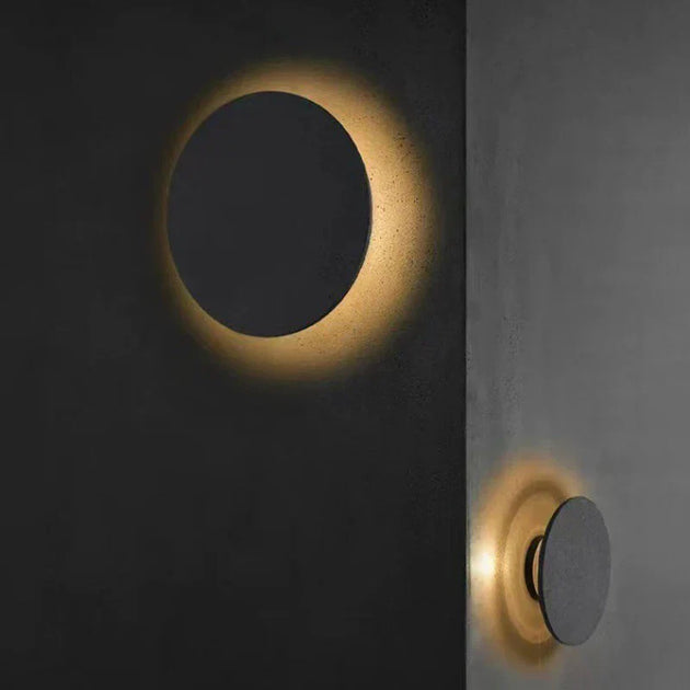 Modern Creative Circular Cement Wall Lamp - Illuminate Your Home With Wabi - Sabi Elegance Wall Lamp