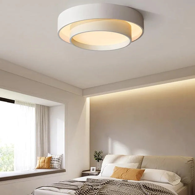 Round Ceiling Lamp - Modern Led Art Light Perfect For Studio Kitchen Bedroom Aisle Balcony And