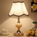 European - Style Glass Desk Lamp - Nordic Bedroom Bedside With Modern Retro Wrought Iron Design