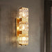 Luxury Crystal Wall Lamp - Copper Accents Long Sconce And Led Light For Elegant Living Room Decor